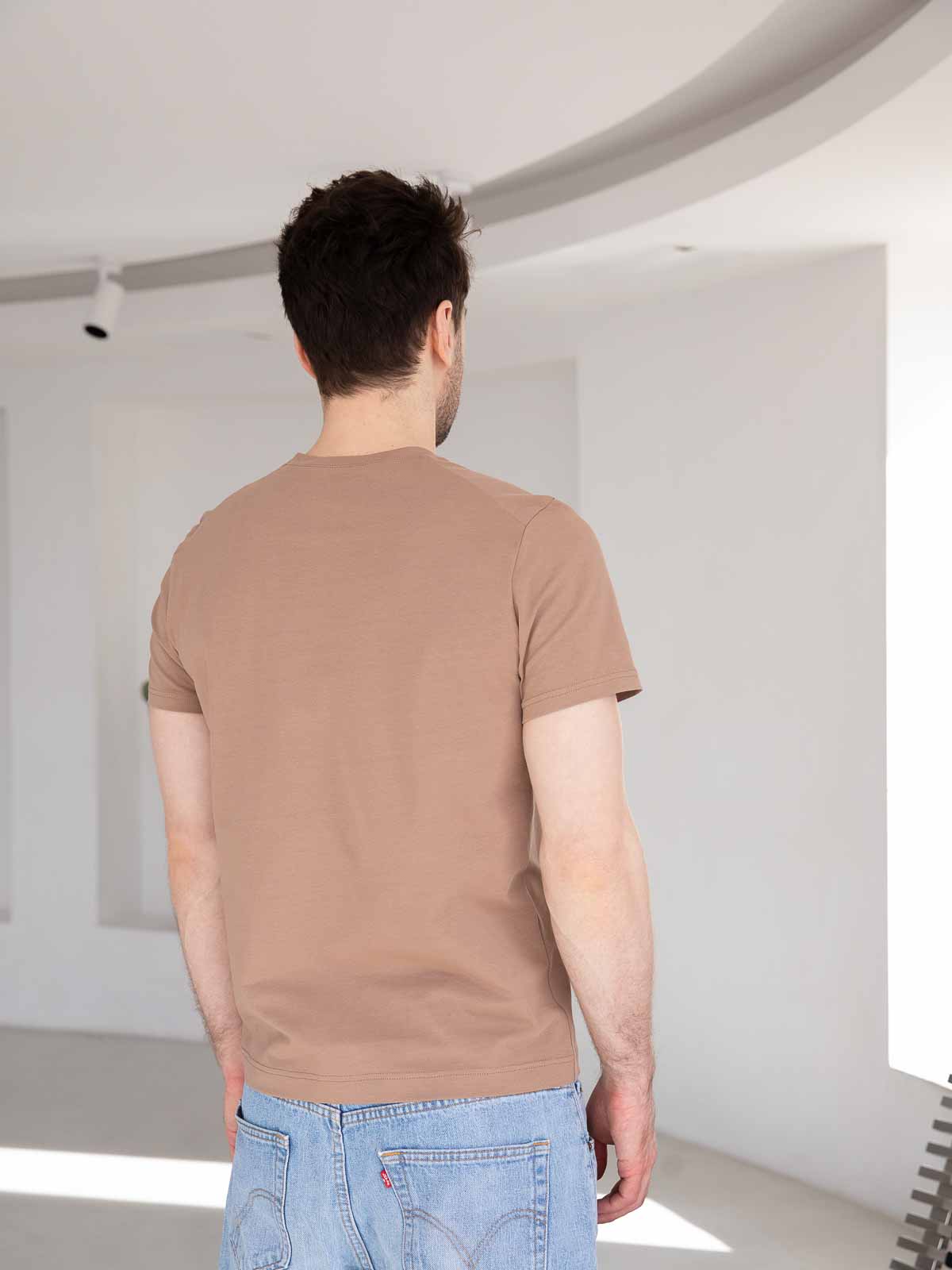 Image Чоловіча світло-коричнева футболка